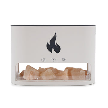 Duftlampe - Himalayan Salt Chamber - USB-C - Flame Effect (Salt not included)